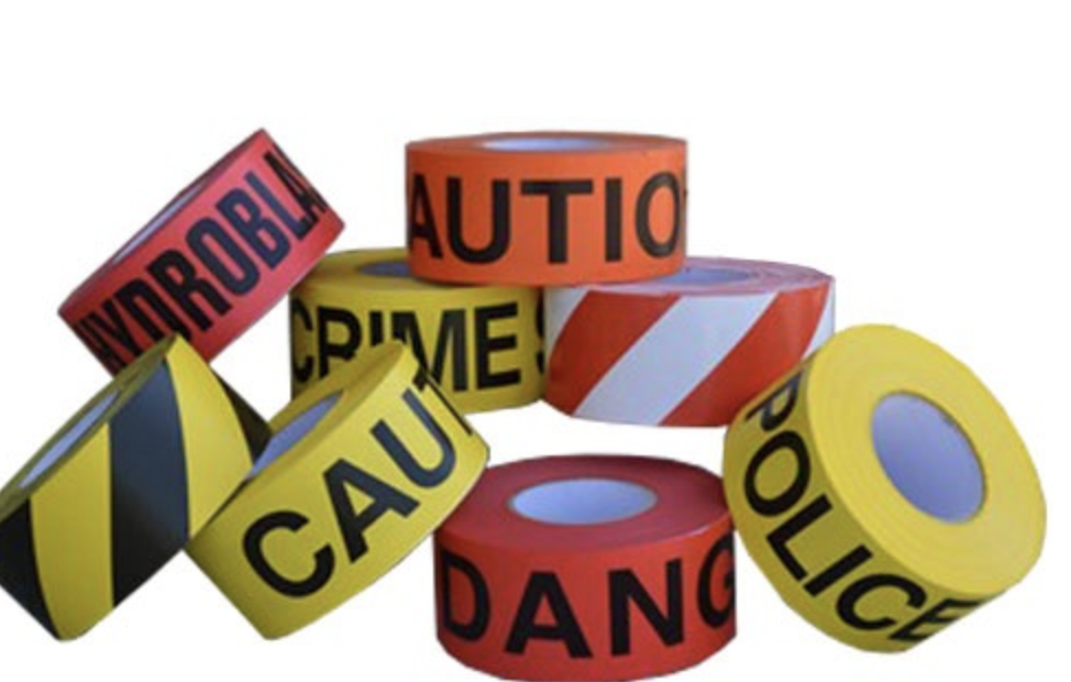 SAFETY TAPES- CAUTION, DANGER UNDERGROUND, DETECTABLE, NON-DETECTABLE