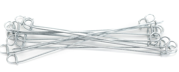 4-1/2in. Galvanized Double Loop Steel Wire Ties- 15 ga.- 5000 pcs
